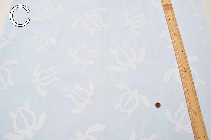 T/C printed fabric Hawaiian Honu - nomura tailor