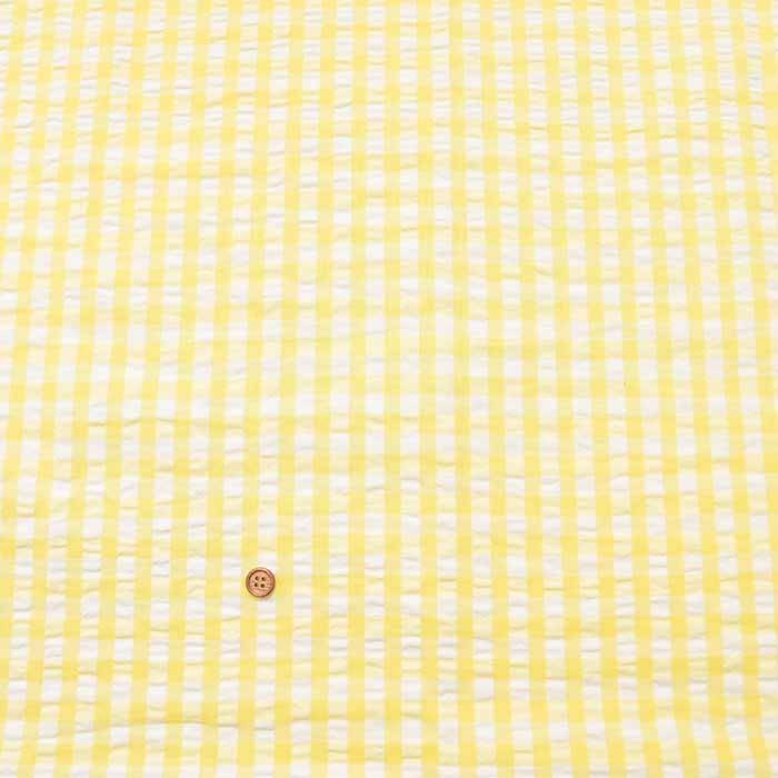 Cotton yarn-dyed soccer fabric Gingham check (Large) - nomura tailor