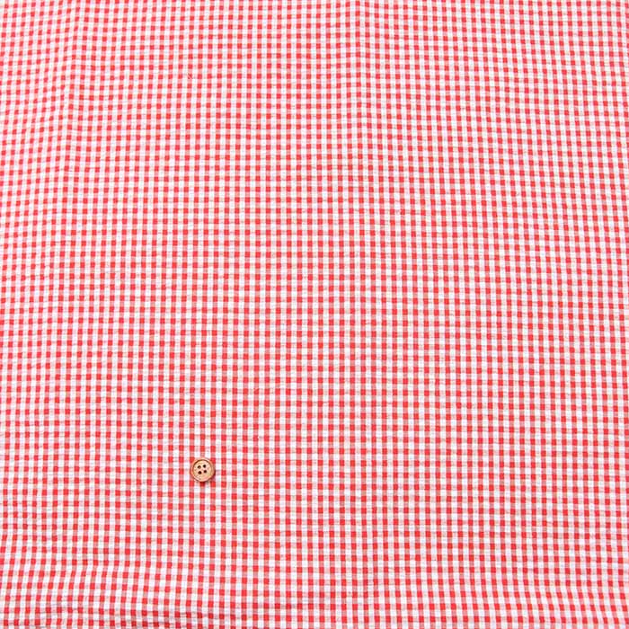 Cotton yarn-dyed soccer fabric Gingham check (medium) - nomura tailor