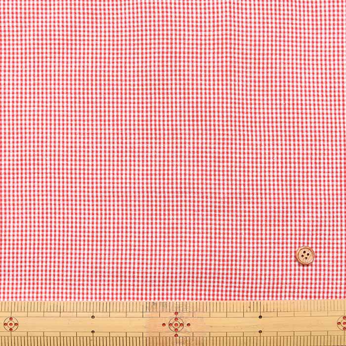 Cotton yarn-dyed soccer fabric, gingham check (Small) - nomura tailor