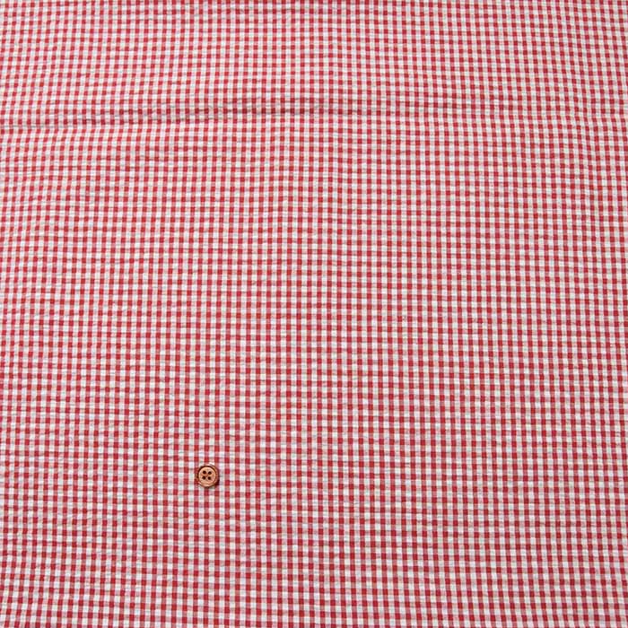 Cotton yarn-dyed soccer fabric Gingham check - nomura tailor