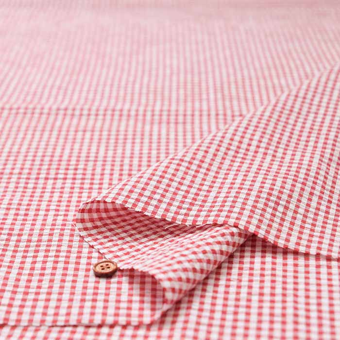 Cotton yarn-dyed soccer fabric Gingham check - nomura tailor