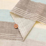 Cotton yarn-dyed double gauze fabric Striped - nomura tailor