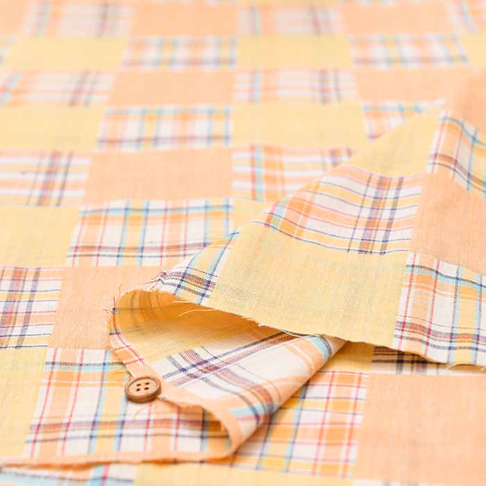 Cotton yarn-dyed double gauze fabric Check - nomura tailor