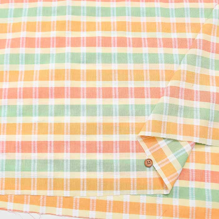 Cotton yarn-dyed soccer fabric Check - nomura tailor