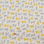 Cotton 60 Loan Printed Fabric Cat - nomura tailor