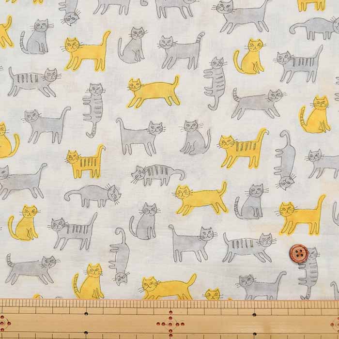 Cotton 60 Loan Printed Fabric Cat - nomura tailor