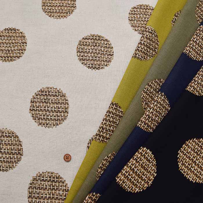 C/L Sheeting printed fabric Caged dots - nomura tailor