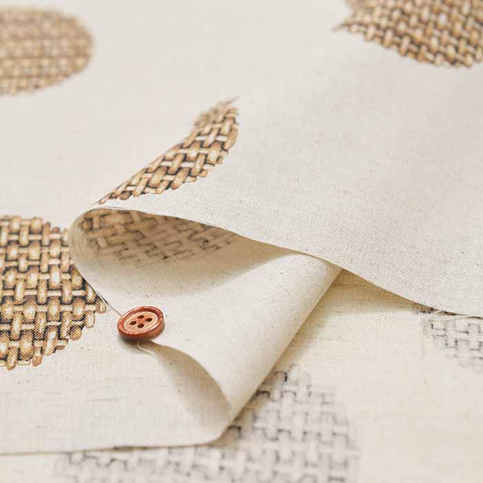 C/L Sheeting printed fabric Caged dots - nomura tailor