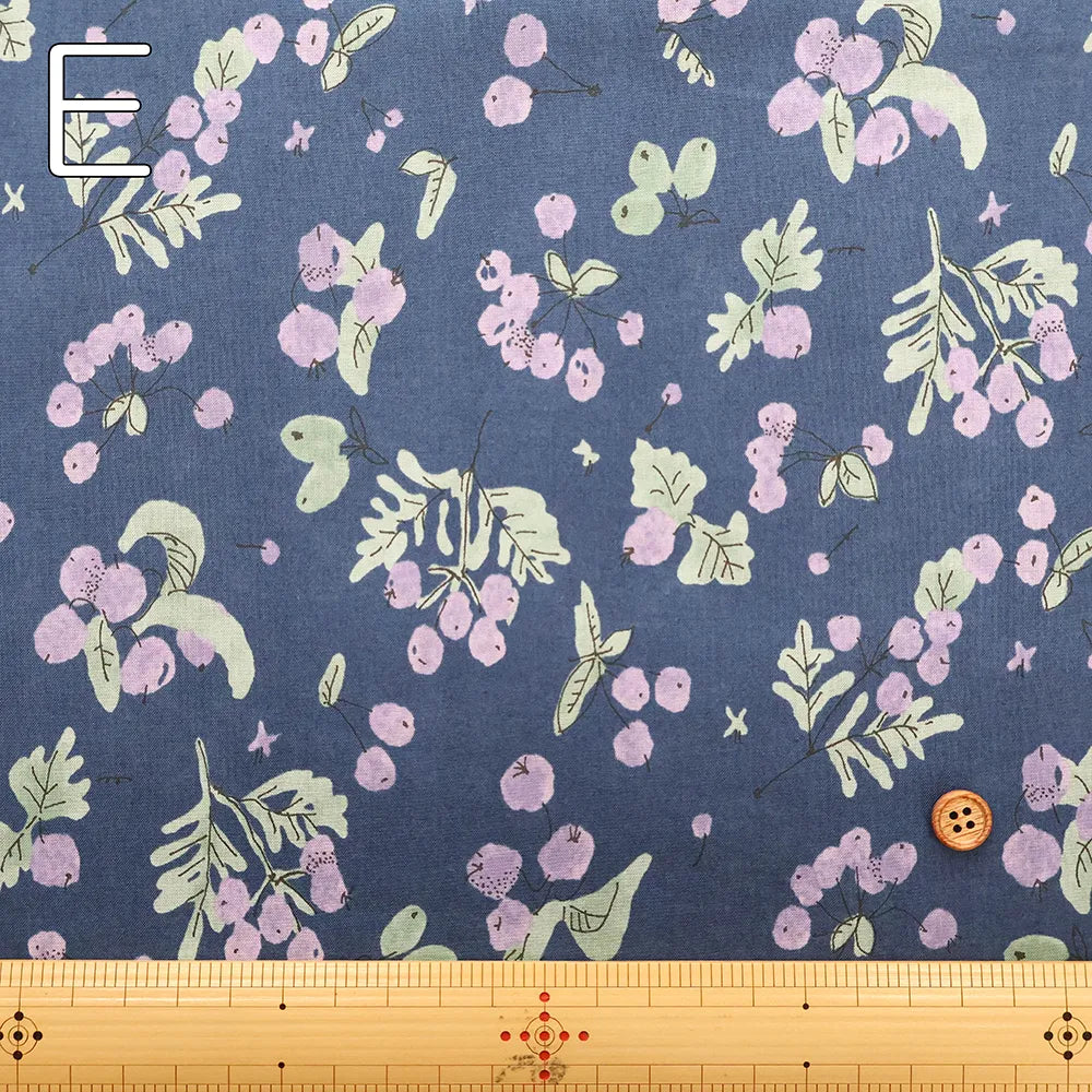 60"Cotton Lawn Printed Fabric - Flowers - nomura tailor