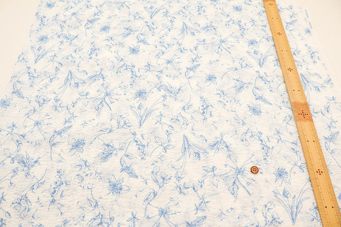 Cotton 80 Lawn Fabric Miracle Wave Print - Botanical - nomura tailor
