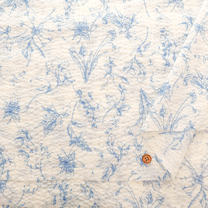 Cotton 80 Lawn Fabric Miracle Wave Print - Botanical - nomura tailor