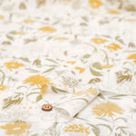 60"Cotton Lawn Printed Fabric - Drawing Flowers - nomura tailor