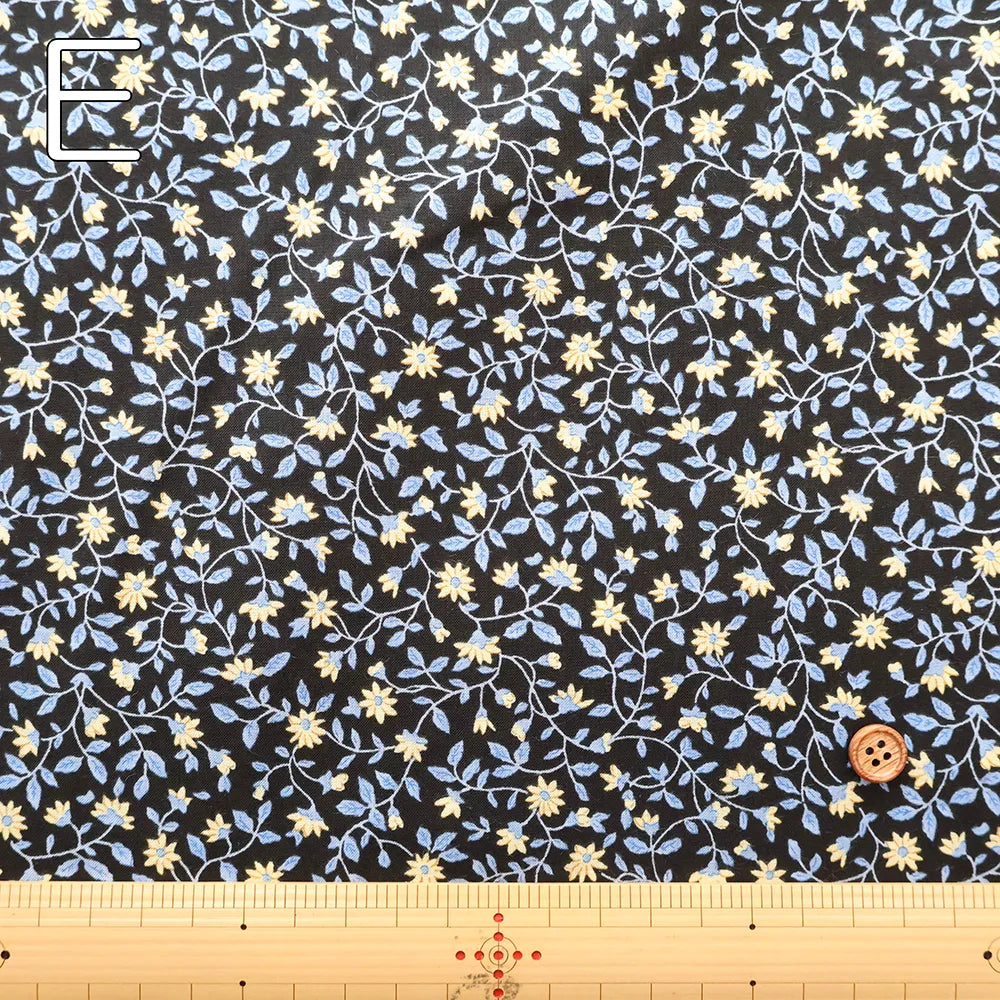 60"Cotton Lawn Printed Fabric - Mini Flowers - nomura tailor