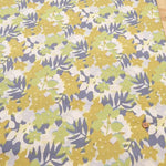 60"Cotton Lawn Printed Fabric - Silhouette Flower - nomura tailor