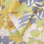 60"Cotton Lawn Printed Fabric - Silhouette Flower - nomura tailor