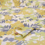 60"Cotton Lawn Printed Fabric - Silhouette Flower - nomura tailor
