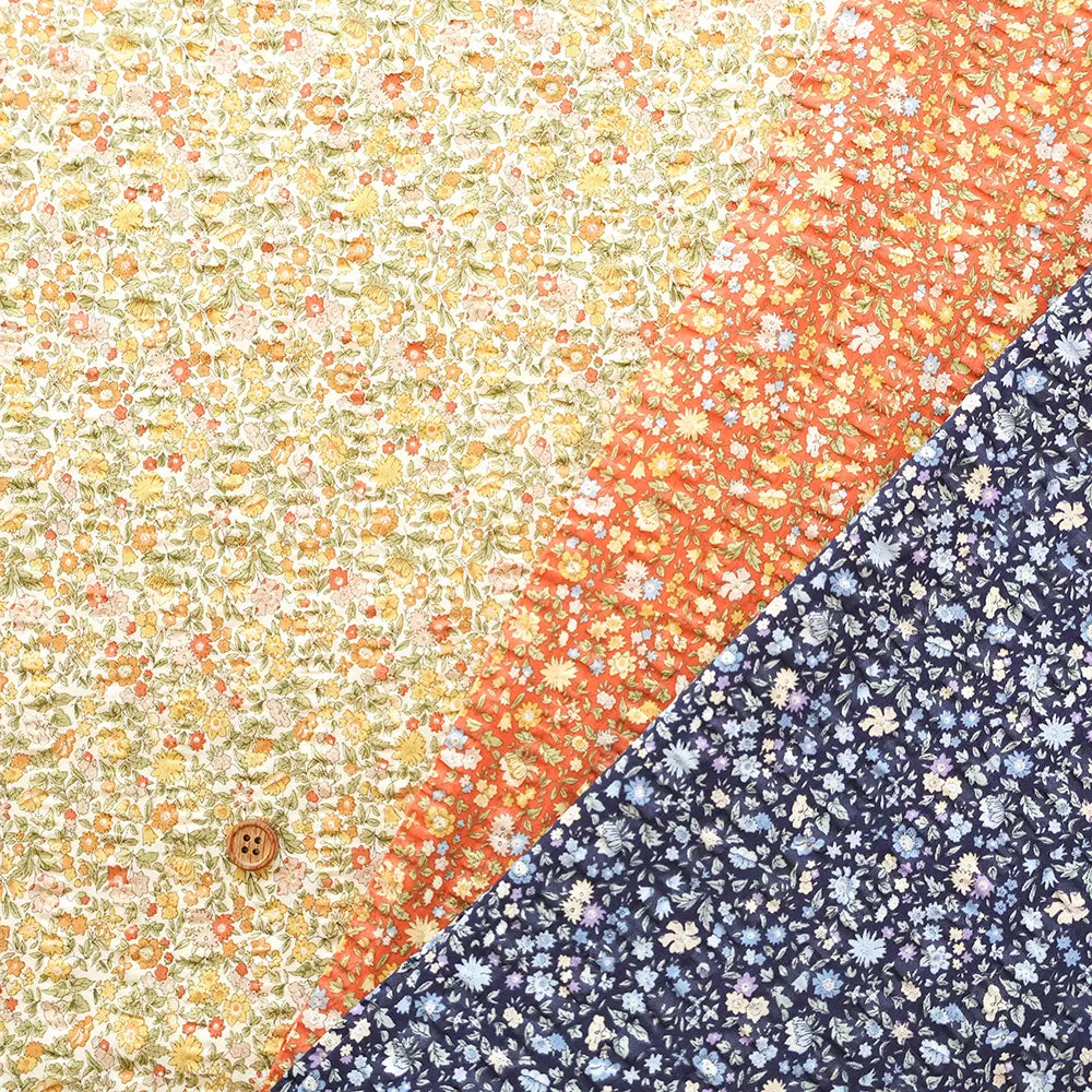 Cotton 60 Lawn  Ripple-printed Fabric - - Petit Flower - nomura tailor