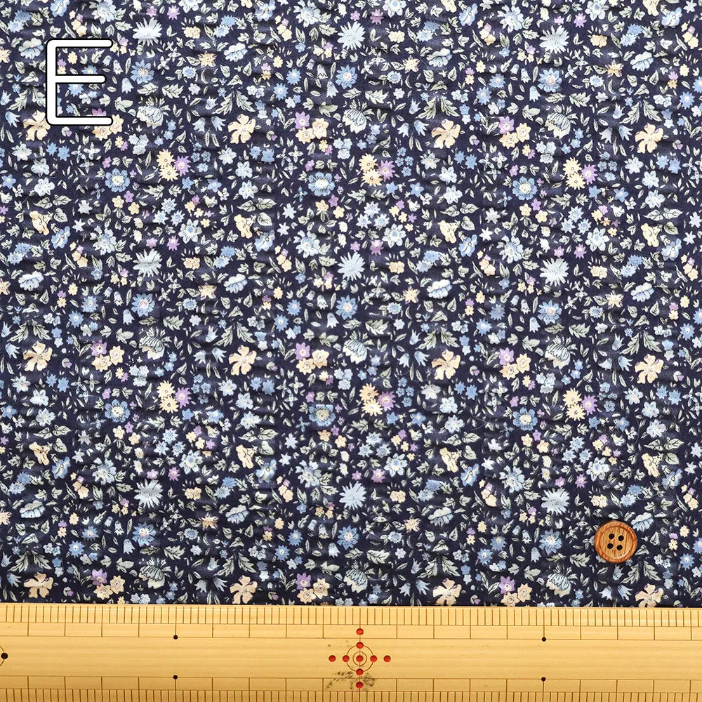 Cotton 60 Lawn  Ripple-printed Fabric - - Petit Flower - nomura tailor