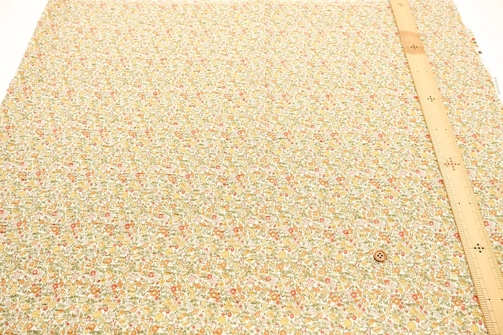 Cotton 60 Lawn  Ripple-printed Fabric - - Petit Flower - nomura tailor