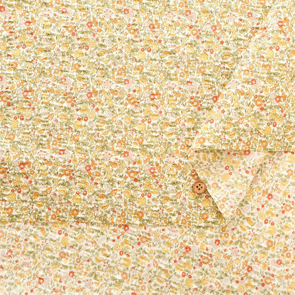 Cotton 60 Lawn  Ripple-printed Fabric - - Petit Flower - nomura tailor