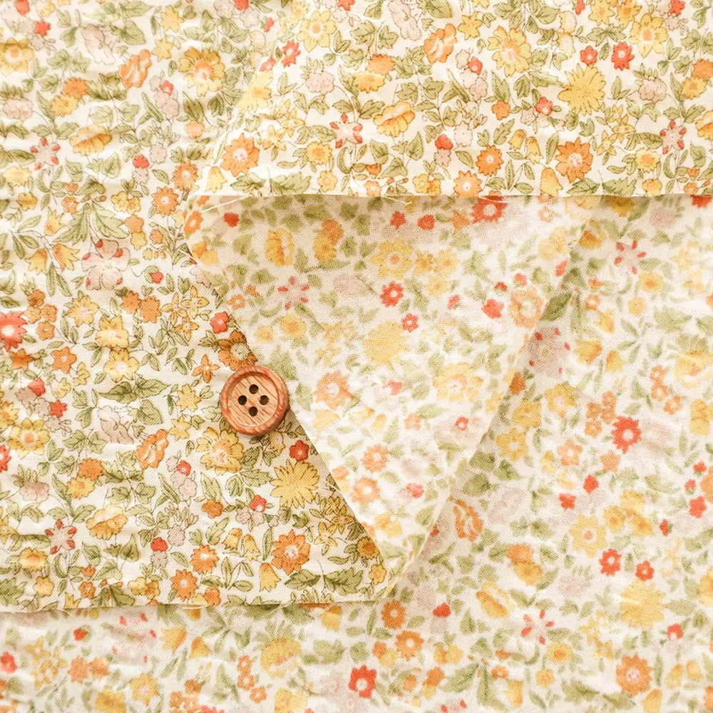 Cotton 60 Lawn  Ripple-printed Fabric - - Petit Flower - nomura tailor