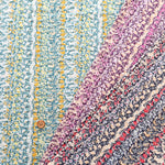 Cotton 60 Lawn  Ripple-printed Fabric - - Floral Stripe - nomura tailor