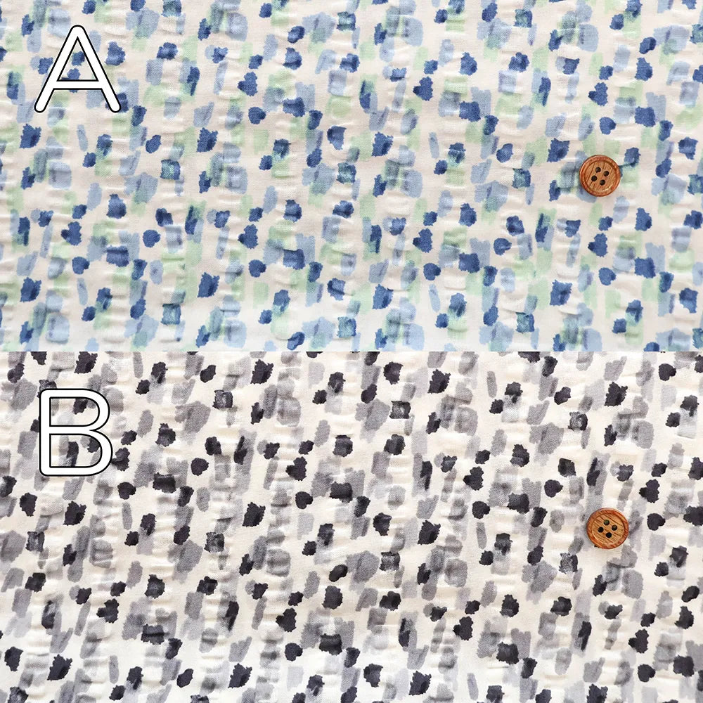 Cotton 60 Lawn  Ripple-printed Fabric - - Watercolor Dots - nomura tailor