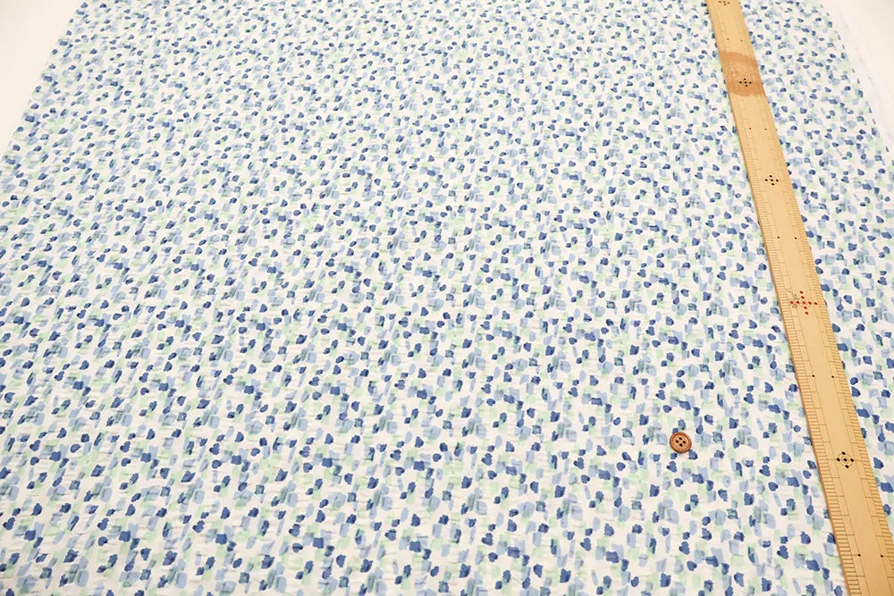 Cotton 60 Lawn  Ripple-printed Fabric - - Watercolor Dots - nomura tailor