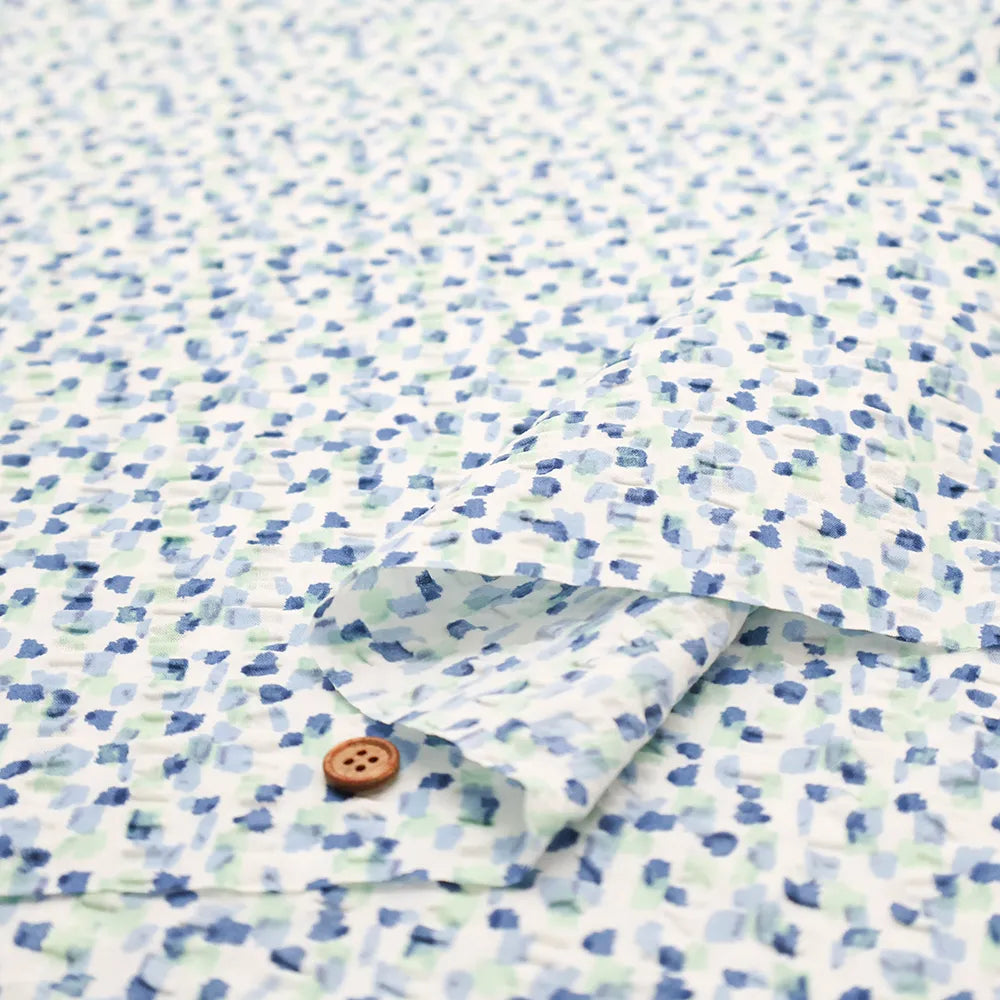 Cotton 60 Lawn  Ripple-printed Fabric - - Watercolor Dots - nomura tailor