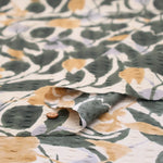Cotton 60 Lawn  Ripple-printed Fabric - - Botanical Flowers - nomura tailor