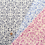 Cotton 60 Lawn  Ripple-printed Fabric - - Flowers - nomura tailor
