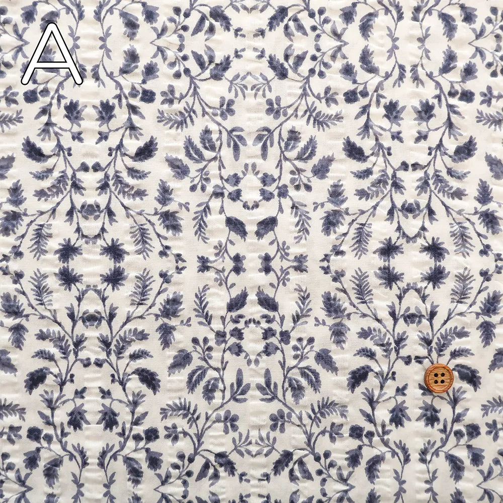 Cotton 60 Lawn  Ripple-printed Fabric - - Flowers - nomura tailor