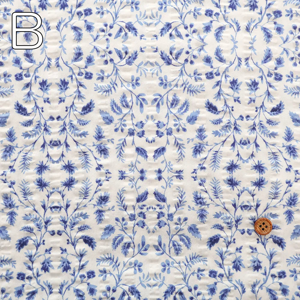 Cotton 60 Lawn  Ripple-printed Fabric - - Flowers - nomura tailor