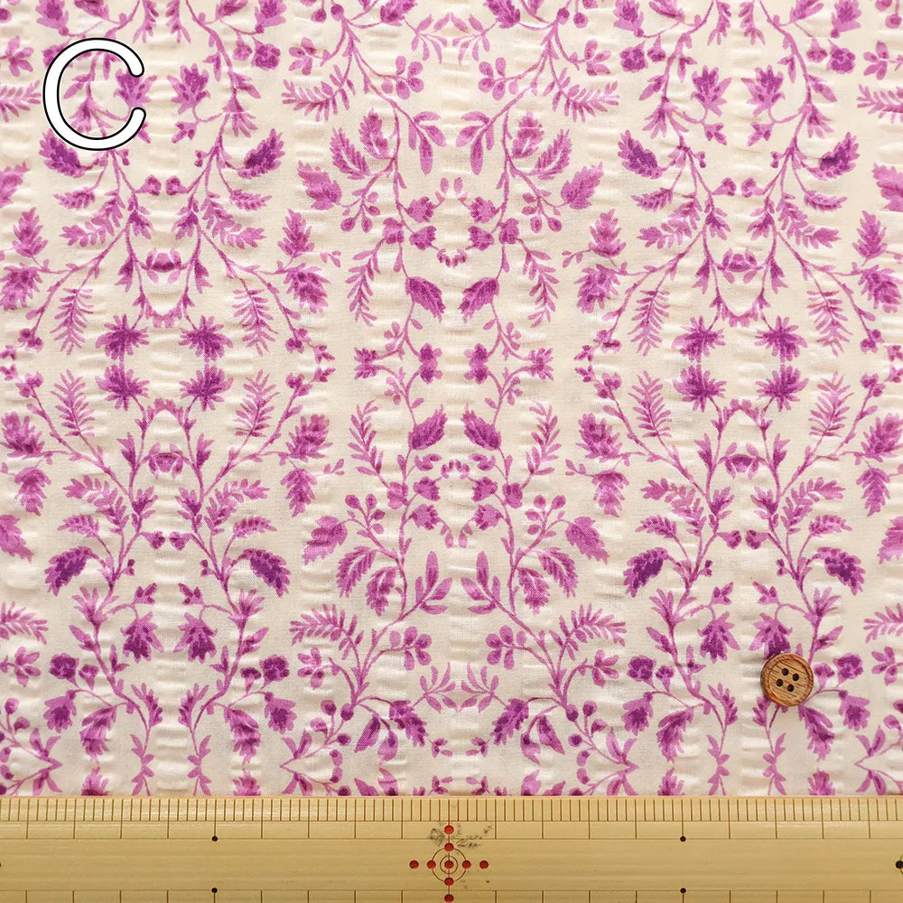 Cotton 60 Lawn  Ripple-printed Fabric - - Flowers - nomura tailor