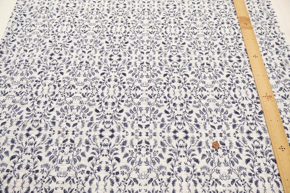 Cotton 60 Lawn  Ripple-printed Fabric - - Flowers - nomura tailor