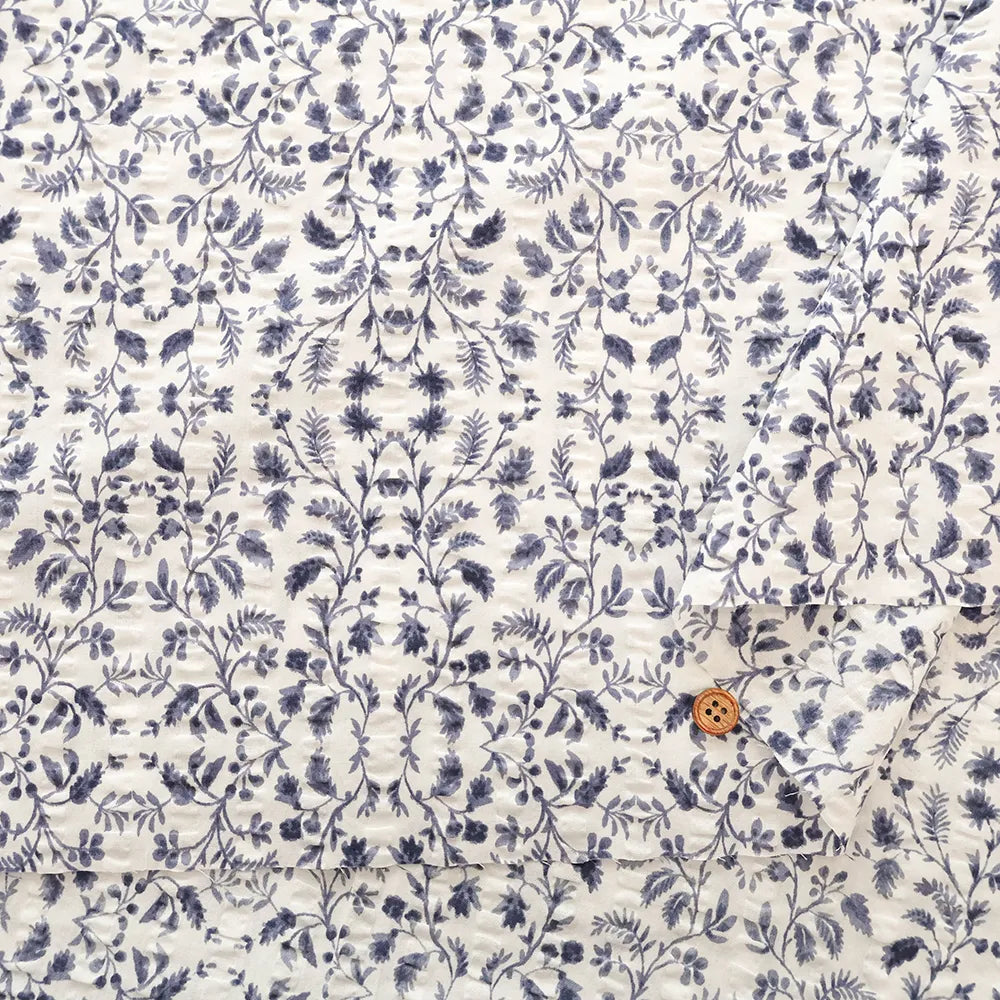 Cotton 60 Lawn  Ripple-printed Fabric - - Flowers - nomura tailor