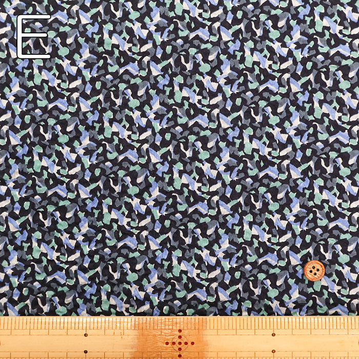 Cotton 80 Lawn Fabric Miracle Wave Print - Mosaic - nomura tailor