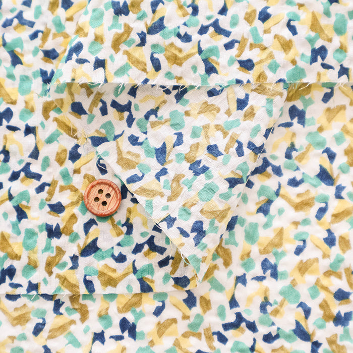 Cotton 80 Lawn Fabric Miracle Wave Print - Mosaic - nomura tailor