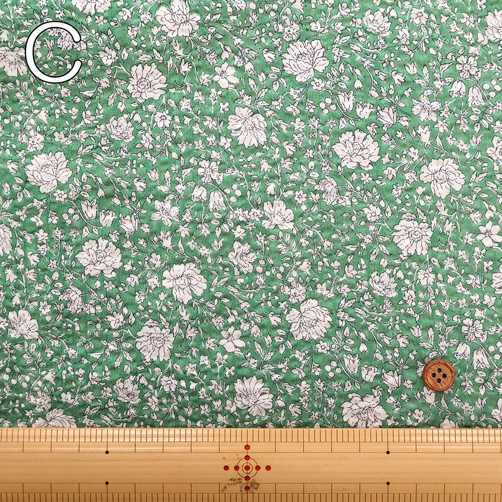 Cotton 80 Lawn Miracle Wave Printed Fabric - Flowers - nomura tailor