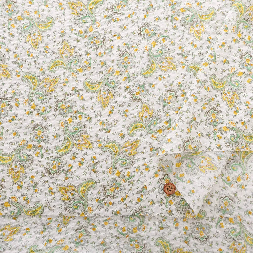 Cotton 80 Lawn Miracle Wave Printed Fabric - Paisley - nomura tailor
