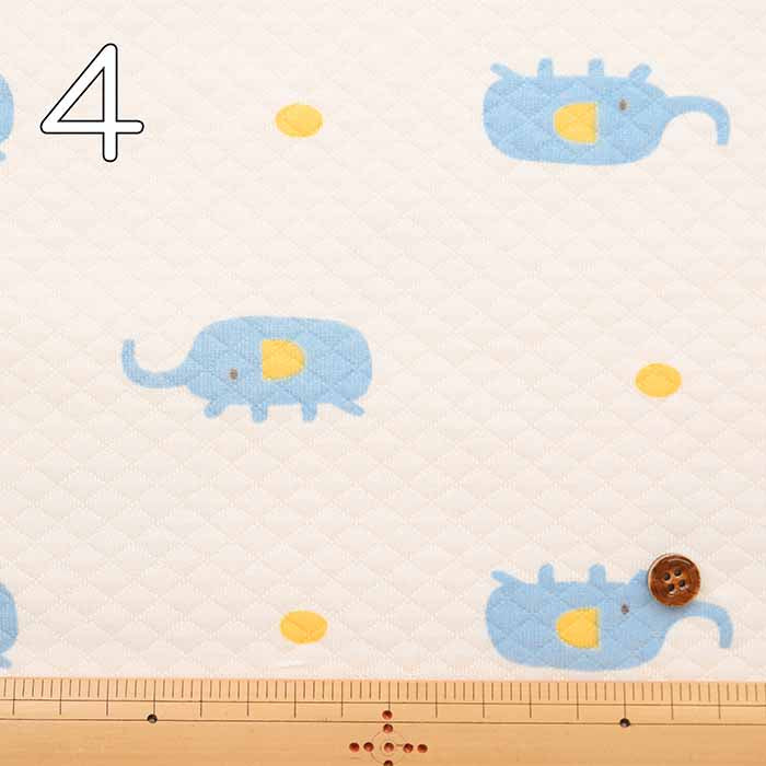 Baby Knit Quilt Fabric Elephant Made in China - nomura tailor