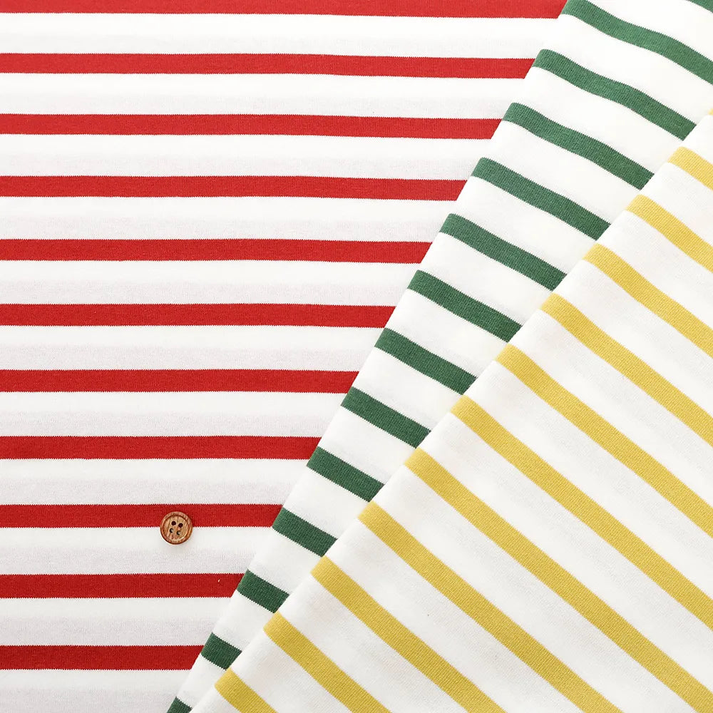 Cotton Double-width Jersey Printed Fabric - Border - nomura tailor