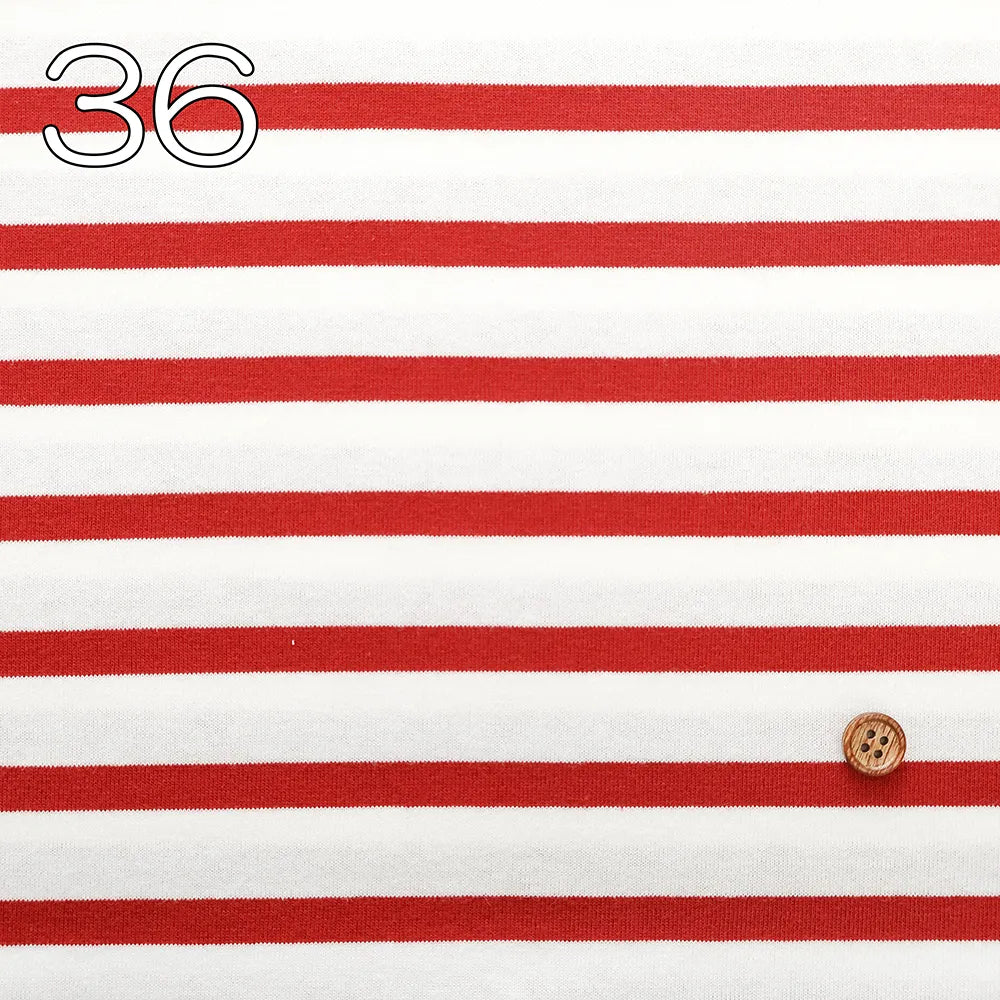 Cotton Double-width Jersey Printed Fabric - Border - nomura tailor