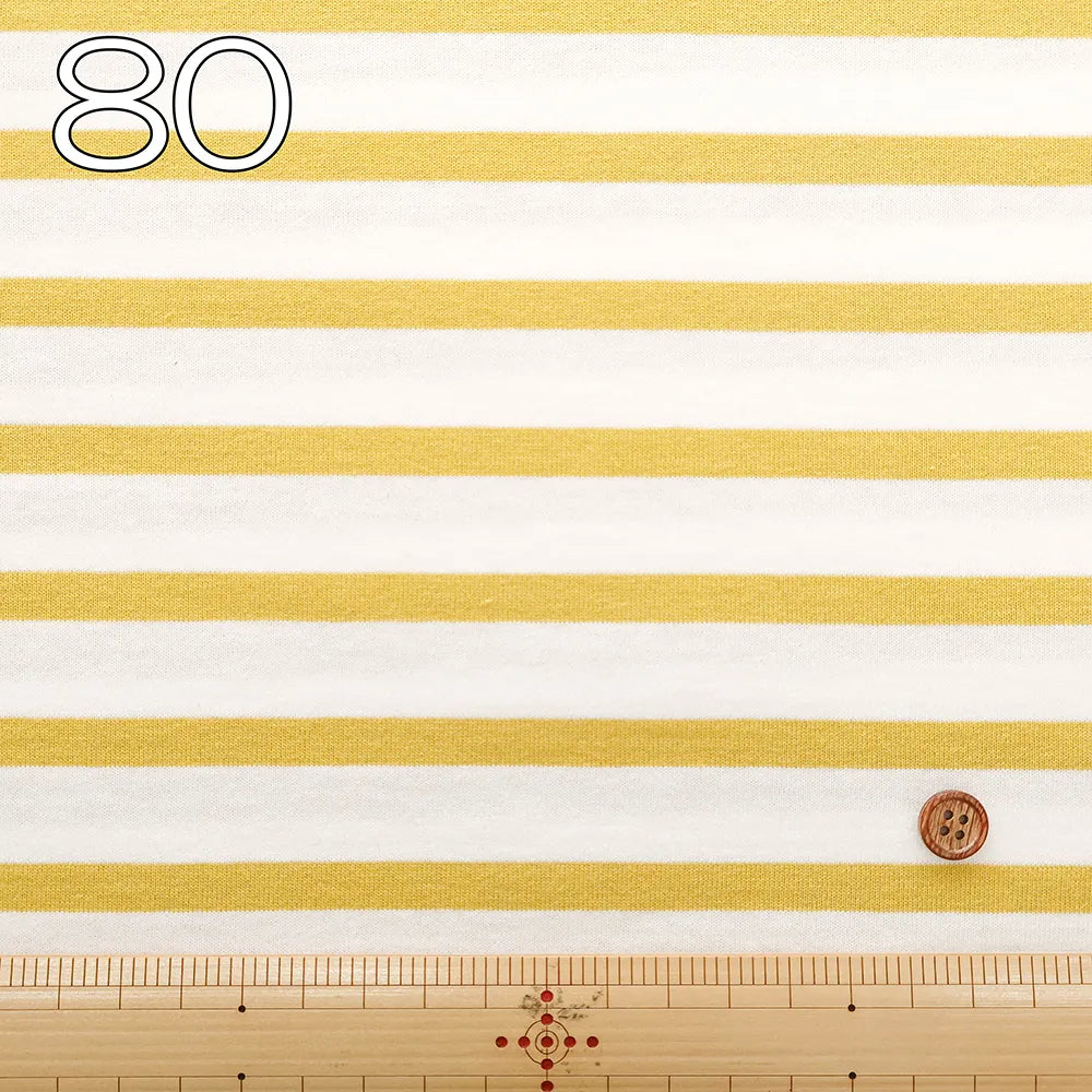 Cotton Double-width Jersey Printed Fabric - Border - nomura tailor