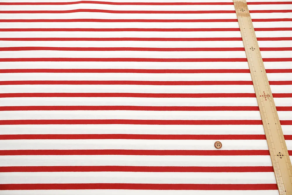 Cotton Double-width Jersey Printed Fabric - Border - nomura tailor