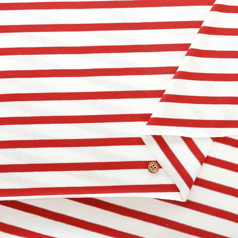 Cotton Double-width Jersey Printed Fabric - Border - nomura tailor