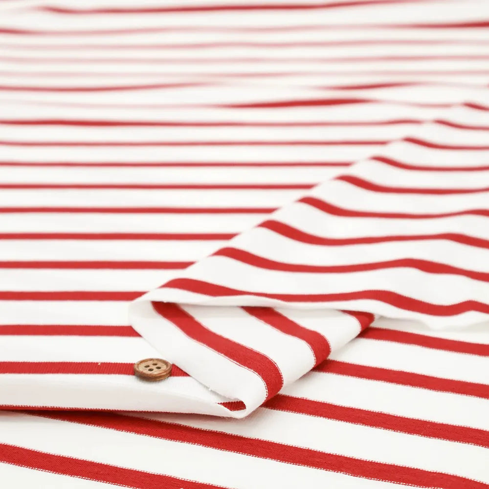 Cotton Double-width Jersey Printed Fabric - Border - nomura tailor