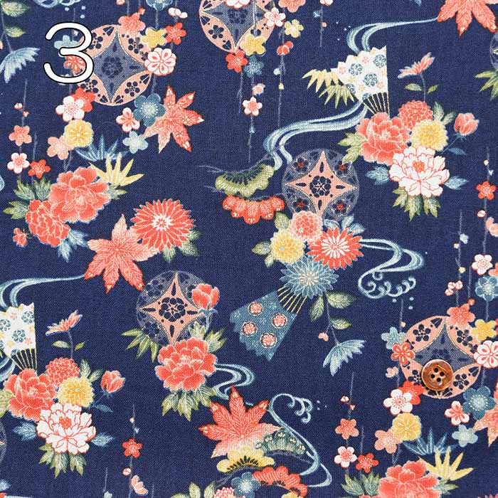 Cotton Seating Japanese Pattern Printed Fabric - nomura tailor