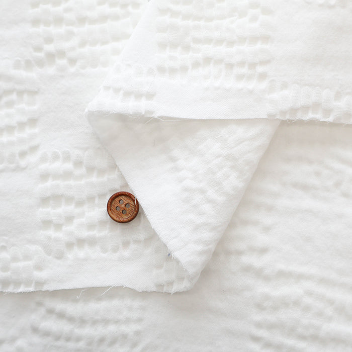 Hamamatsu-Made Cotton Triple Gauze Salt Shrink Fabric - Check - nomura tailor